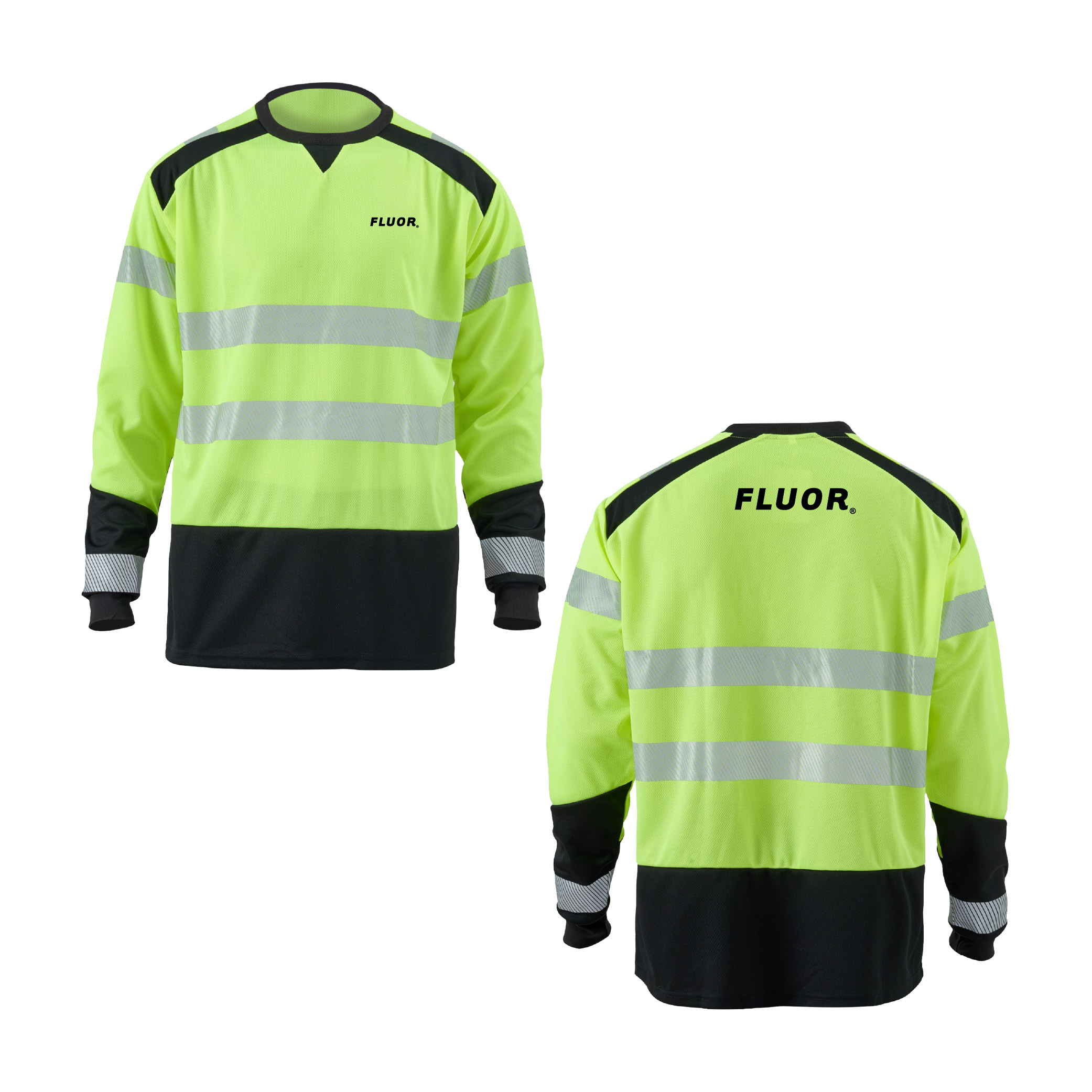 Class 3 Color Block Safety Long Sleeve Tee